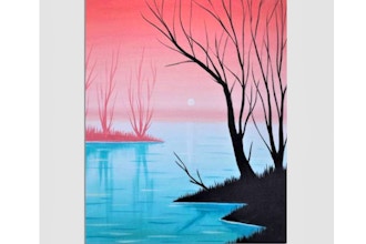 Paint Nite: Misty Peach Lake